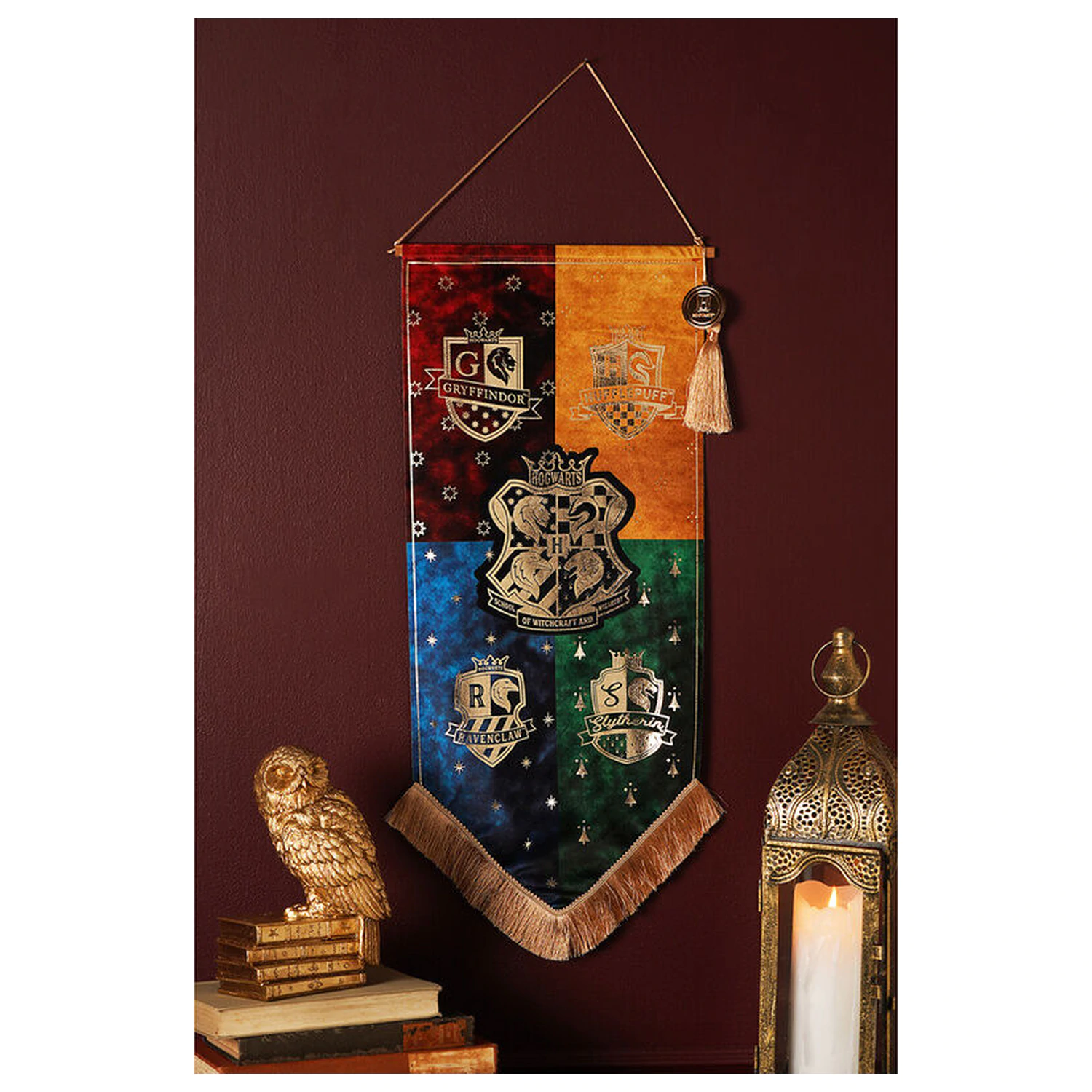 Harry Potter Hogwarts Houses banner poza produsului