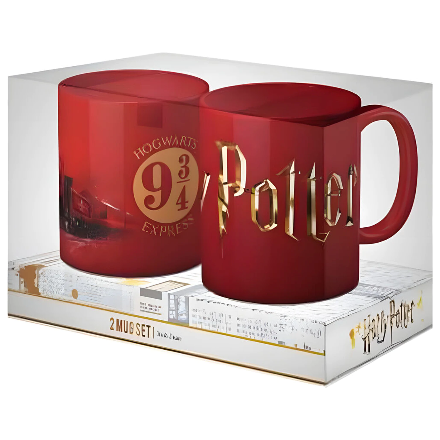 Set căni cu logo Harry Potter Hogwarts poza produsului