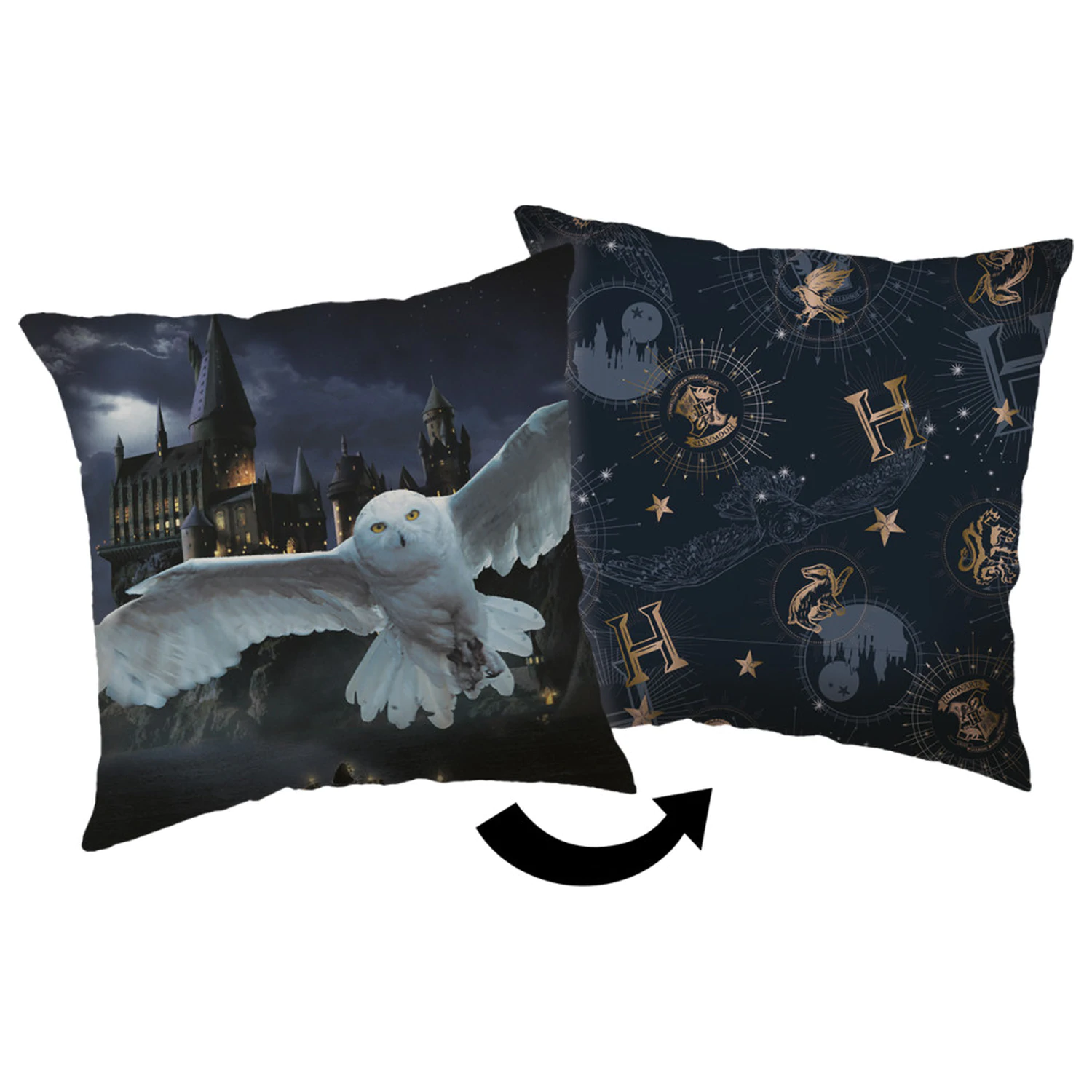 Pernă Harry Potter Hogwarts, pernă decorativă 40x40 cm poza produsului