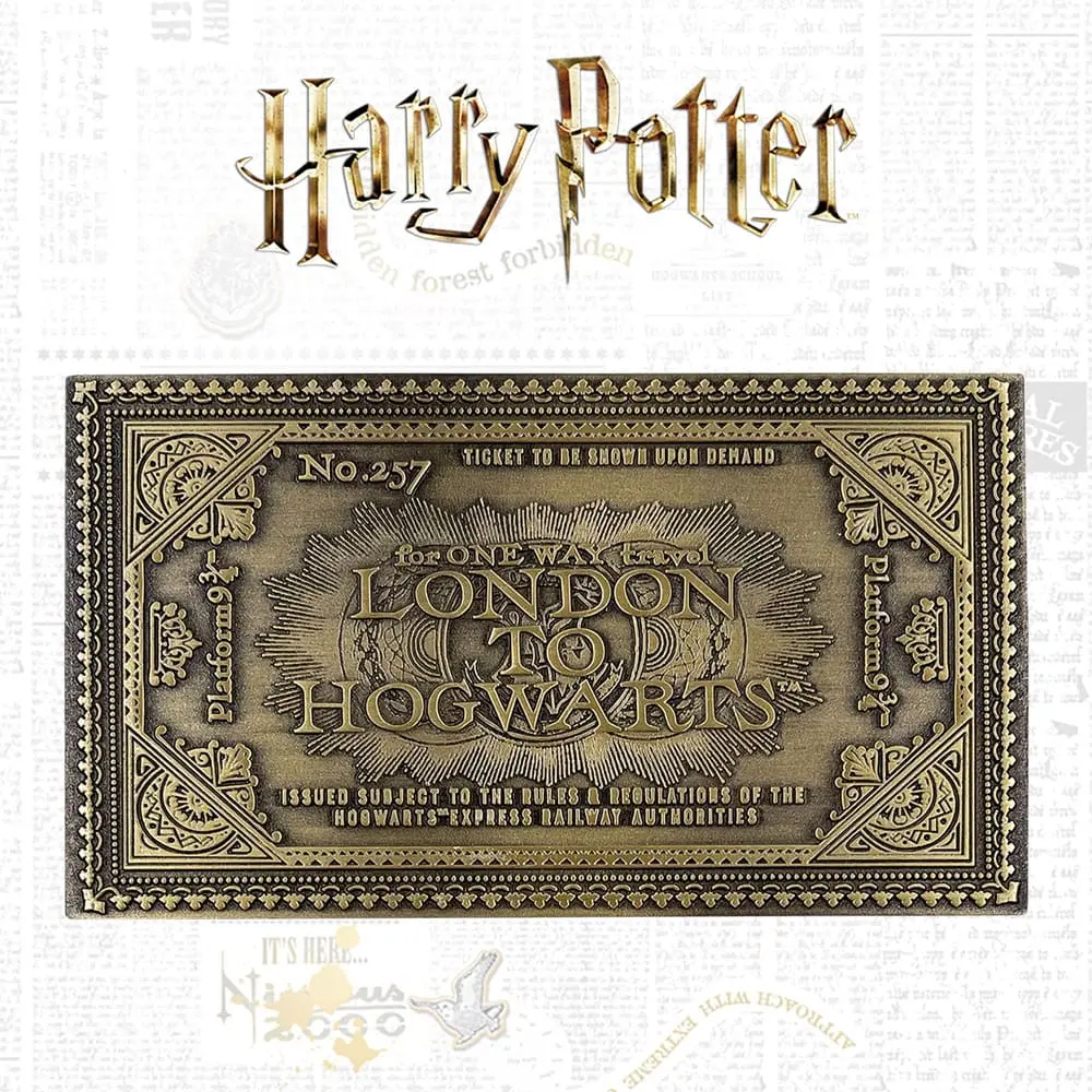 Harry Potter Replica Bilet Tren Hogwarts Ediție Limitată poza produsului