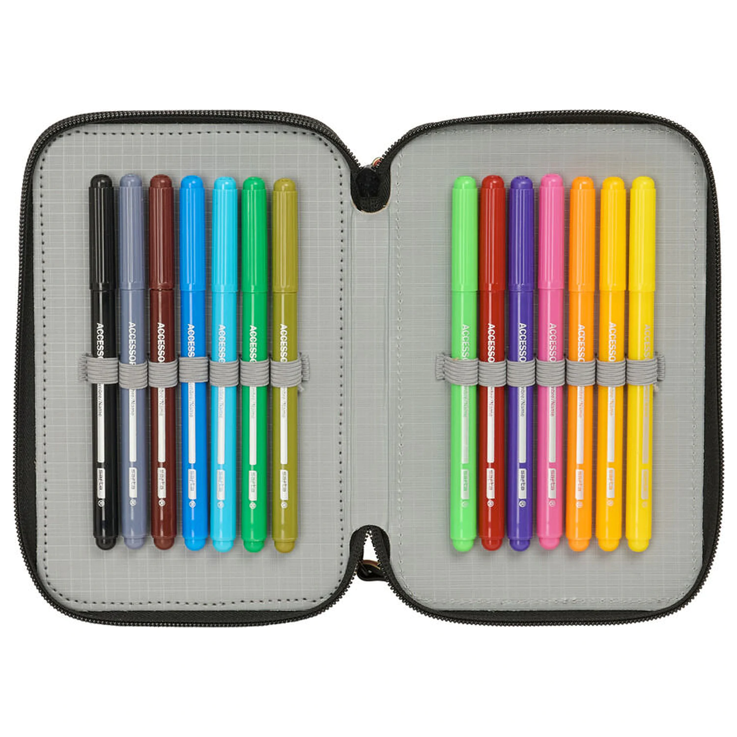 Harry Potter Hogwarts etui triplu pentru creioane 37 bucati poza produsului