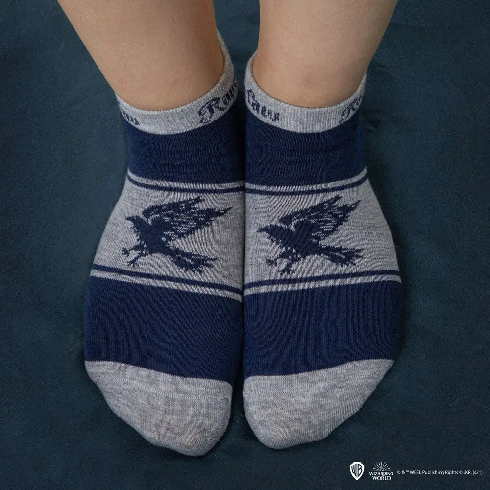 Șosete până la gleznă Harry Potter Set de 3 Ravenclaw poza produsului