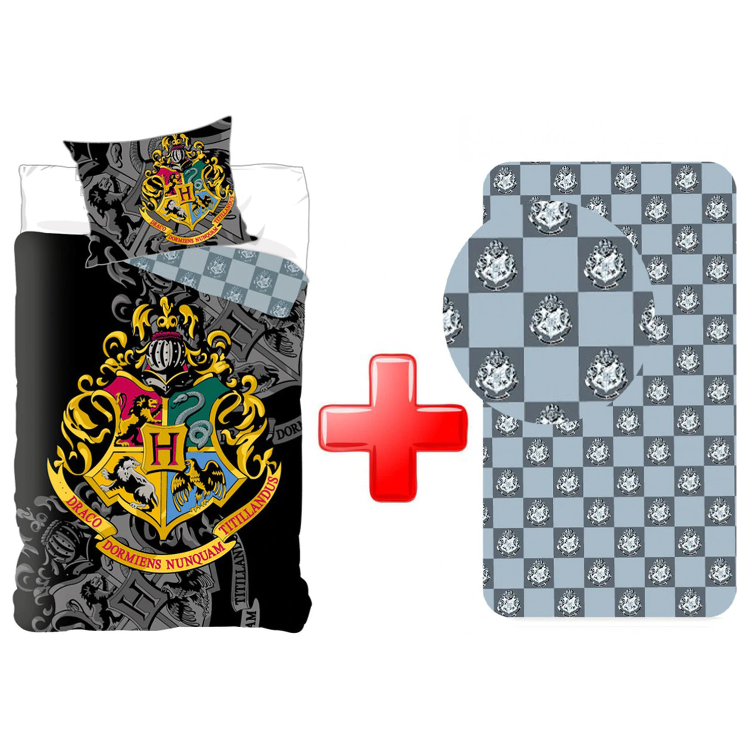Harry Potter Huse Case Duvet Cover și Set de Cearșafuri cu Elastic poza produsului