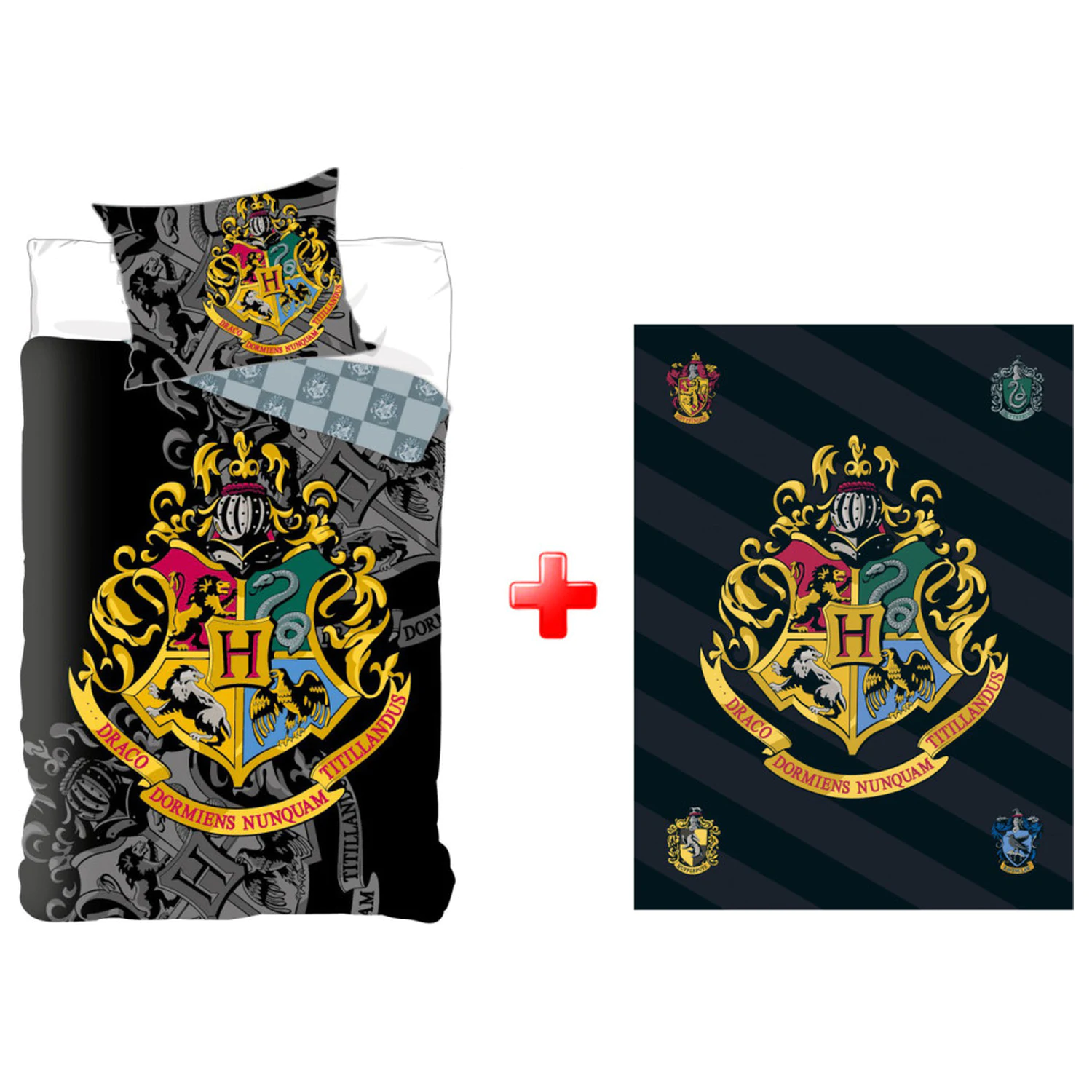 Harry Potter Houses Husă de pilote și set de pătură Fleece poza produsului