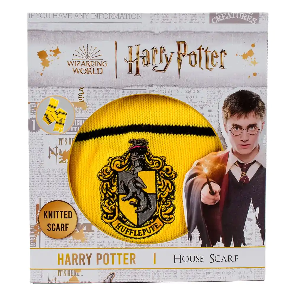 Harry Potter Hufflepuff Eșarfă Subțire cu Dungi 160 cm poza produsului