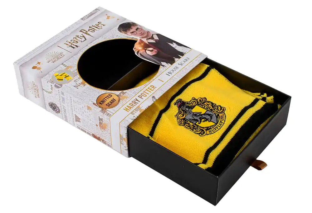 Harry Potter Hufflepuff Eșarfă Subțire cu Dungi 160 cm poza produsului