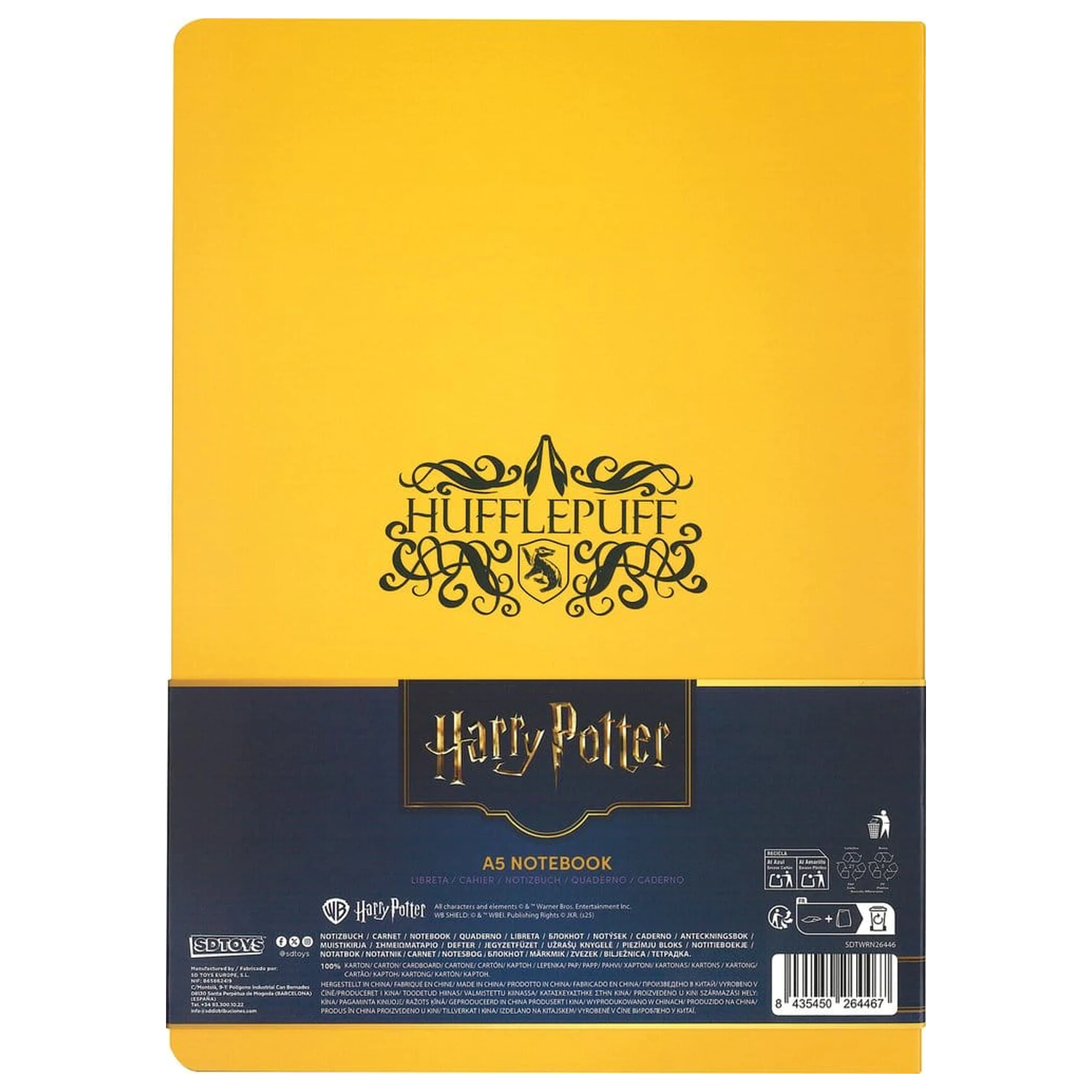 Harry Potter Caiet Softcover Hufflepuff 21 cm poza produsului