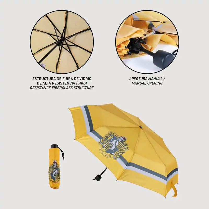 Harry Potter Hufflepuff umbrelă pliabilă manuală poza produsului
