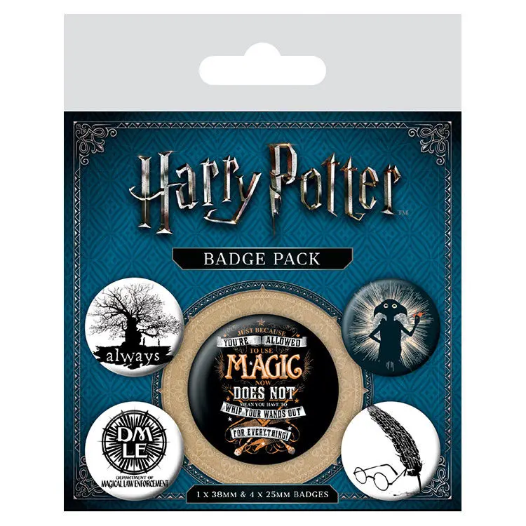 Harry Potter Pin-Back Buttons Set 5 bucăți Symbols poza produsului