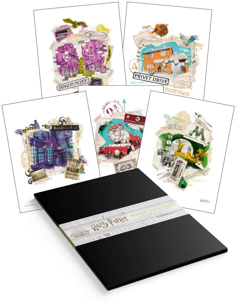 Harry Potter Set de 10 litografii 36 x 28 cm poza produsului