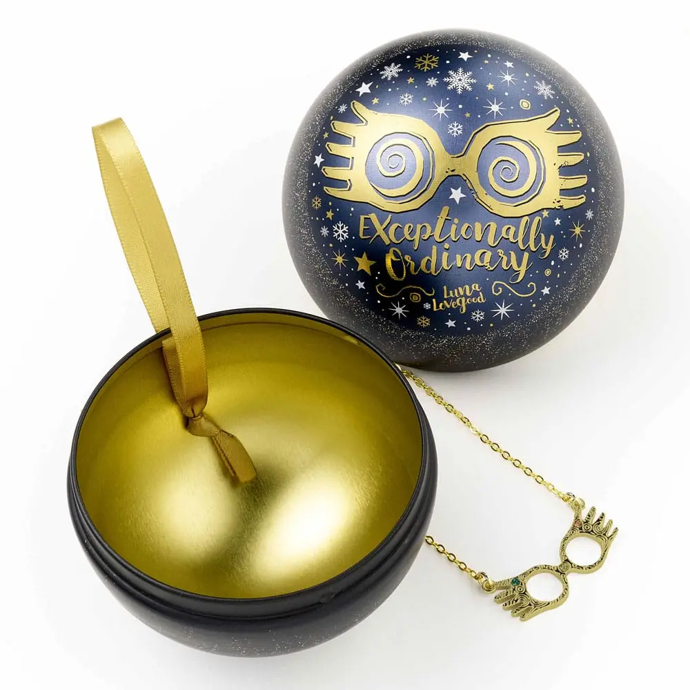 Ornament de pom Harry Potter cu colier ochelari Luna Lovegood poza produsului