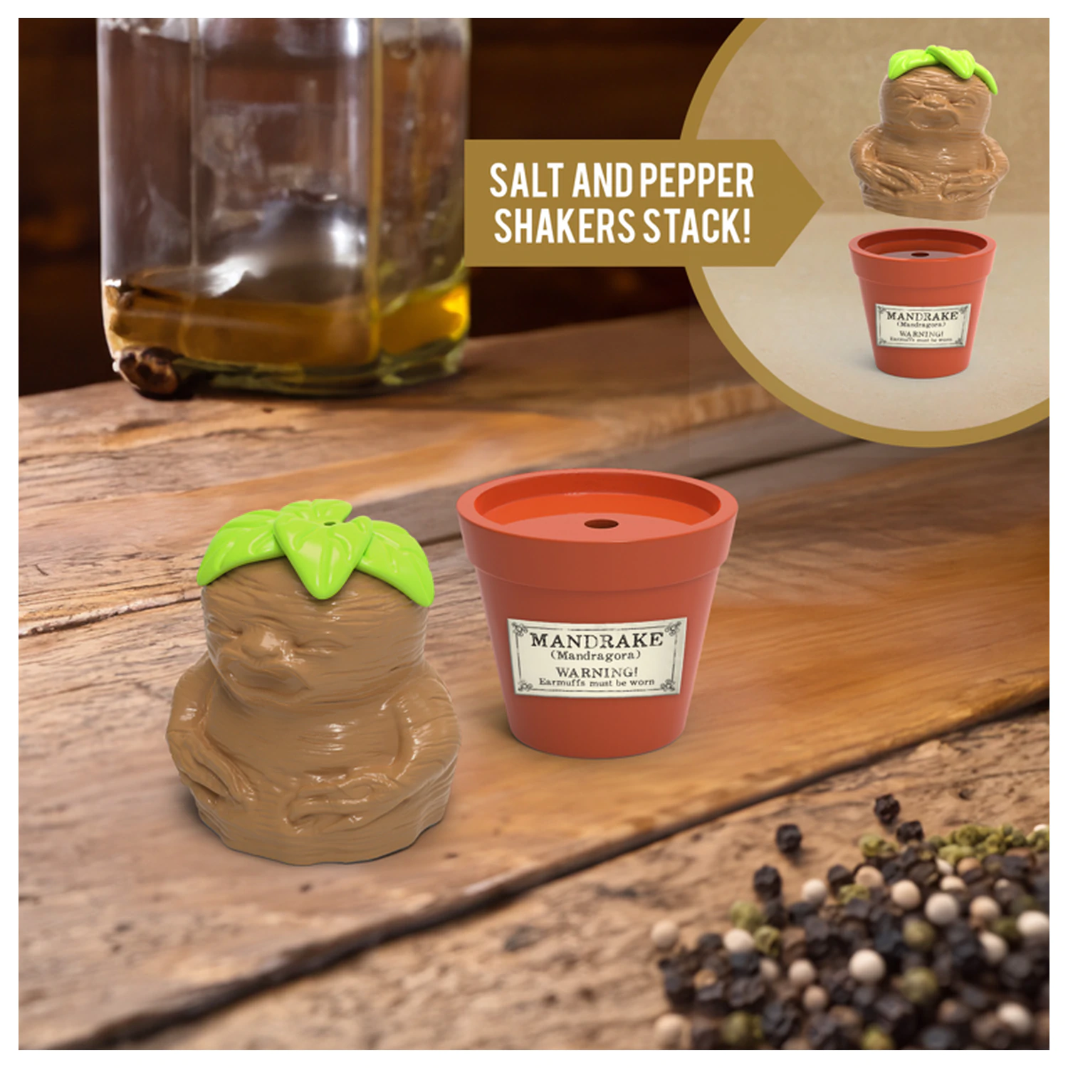 Harry Potter Mandrake & Plant pot Set de Solnite pentru sare si piper poza produsului