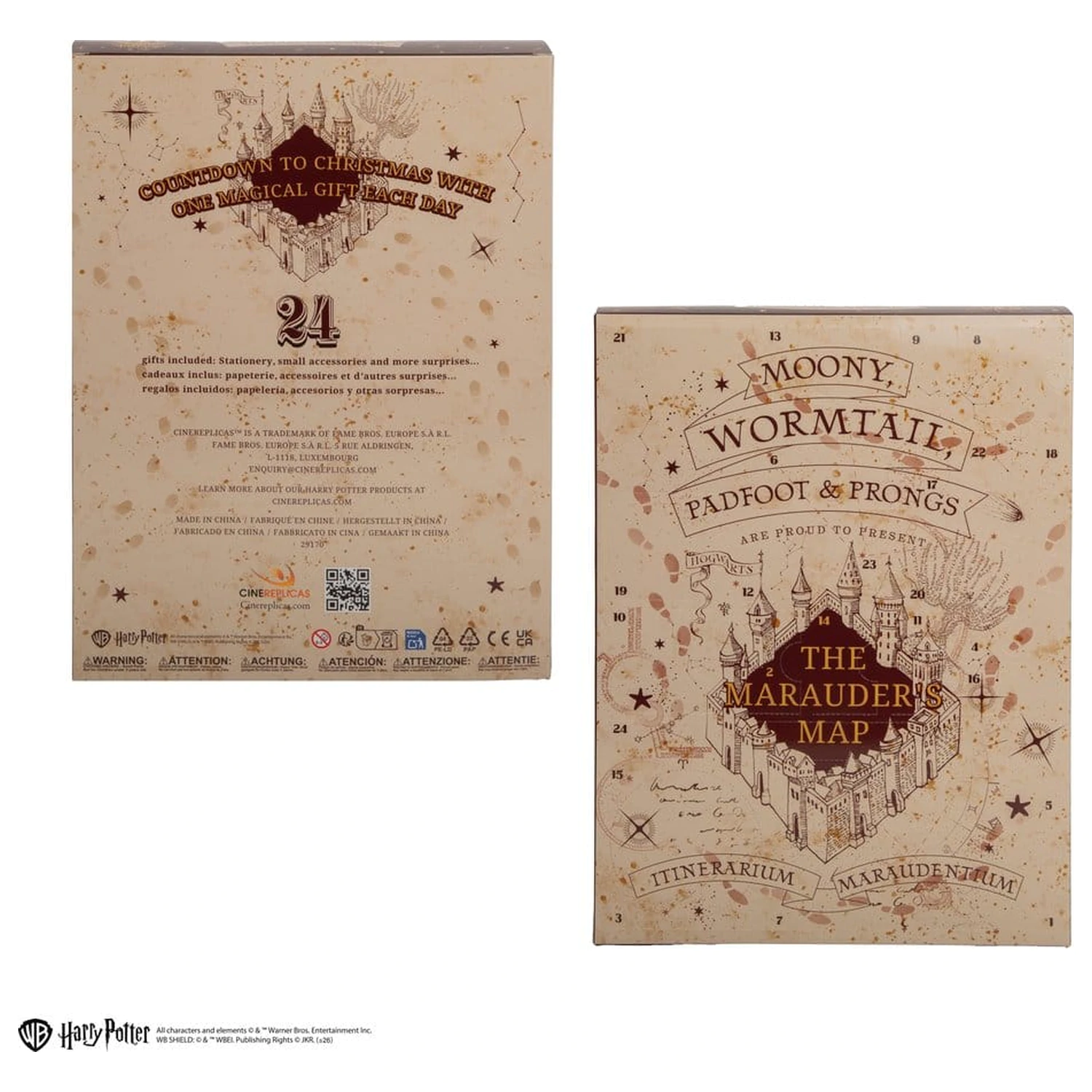 Harry Potter Calendar de Advent Marauder's Map New Edition 2026 poza produsului