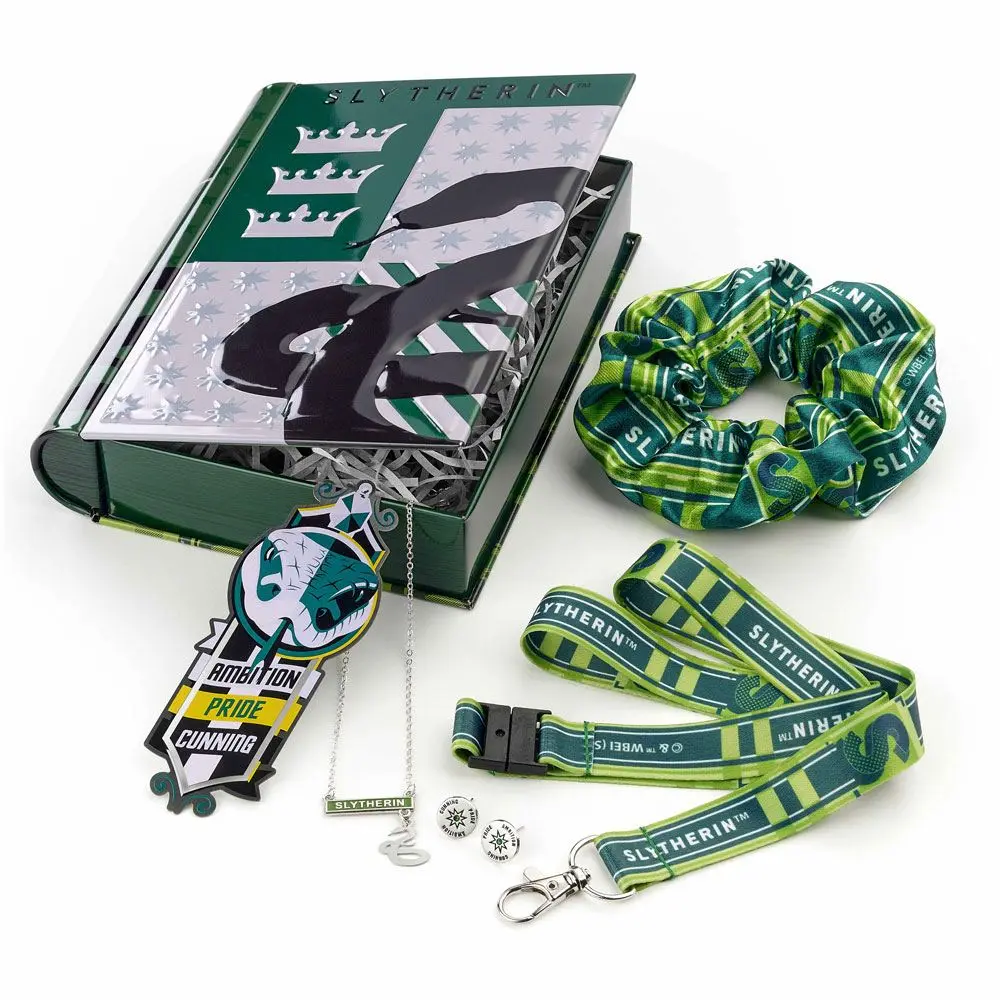 Harry Potter Jewellery & Accessories Set cadou cutie din metal Casa Slytherin poza produsului