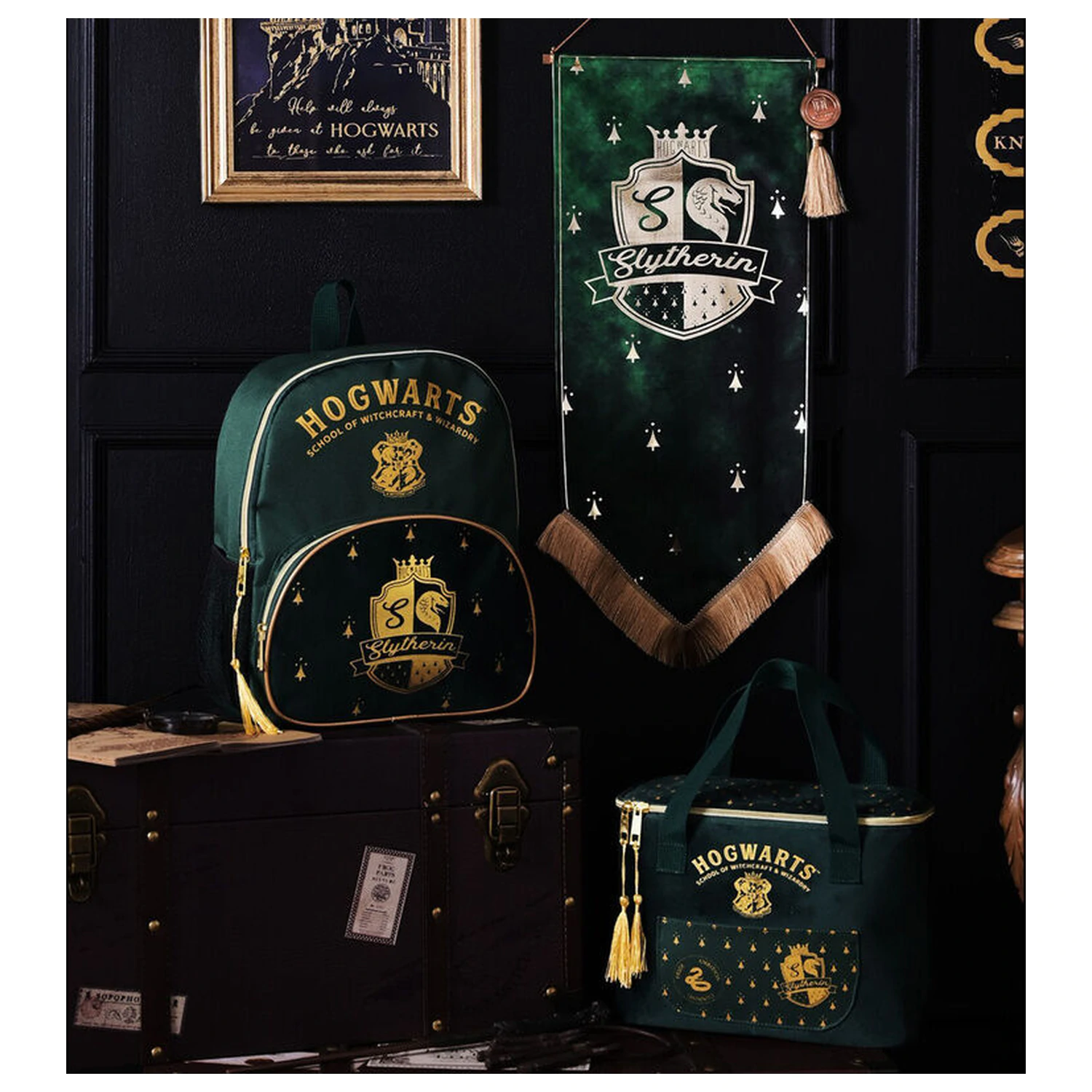 Harry Potter Slytherin banner agatat poza produsului
