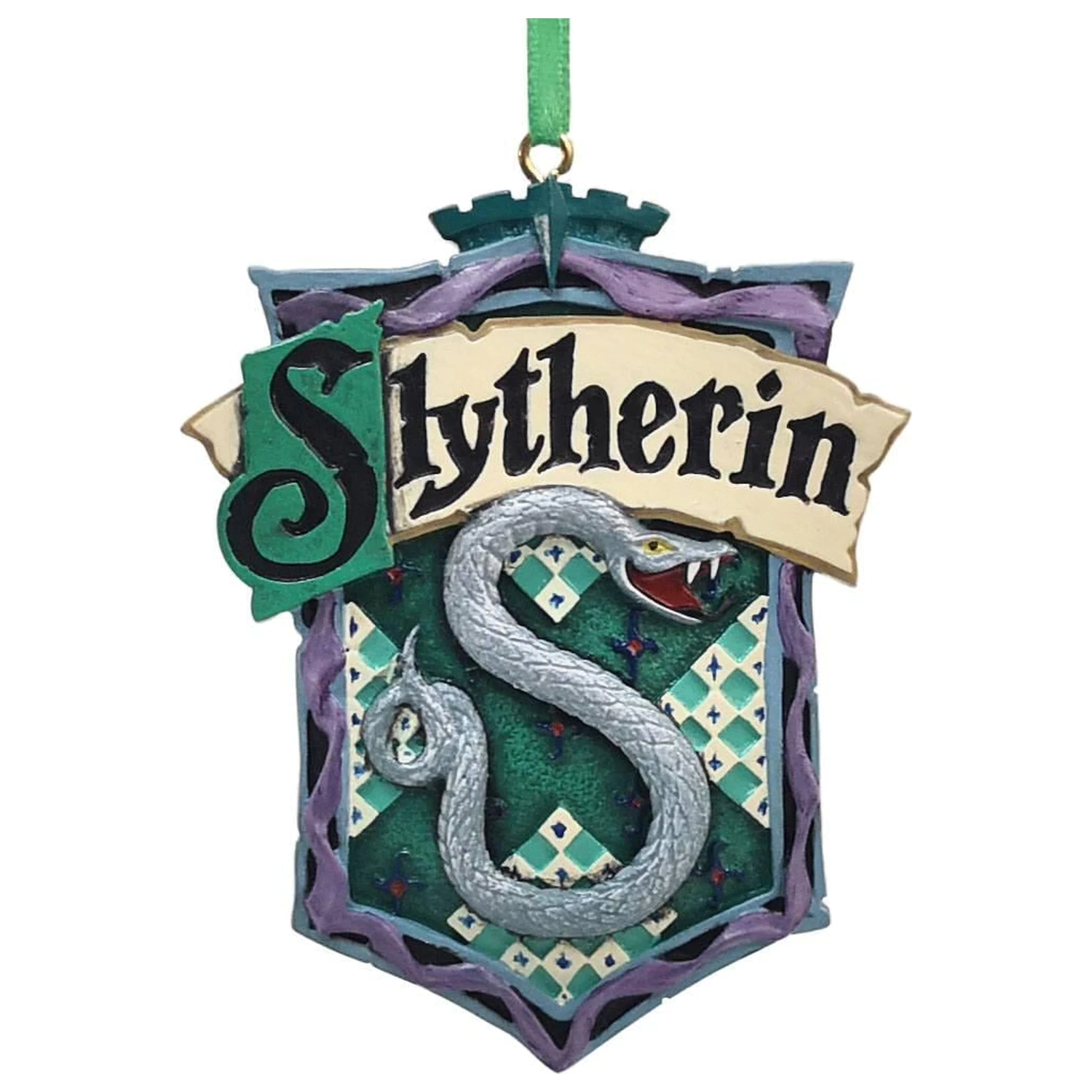 HARRY POTTER Slytherin Ornament Pom de Craciun 8cm poza produsului