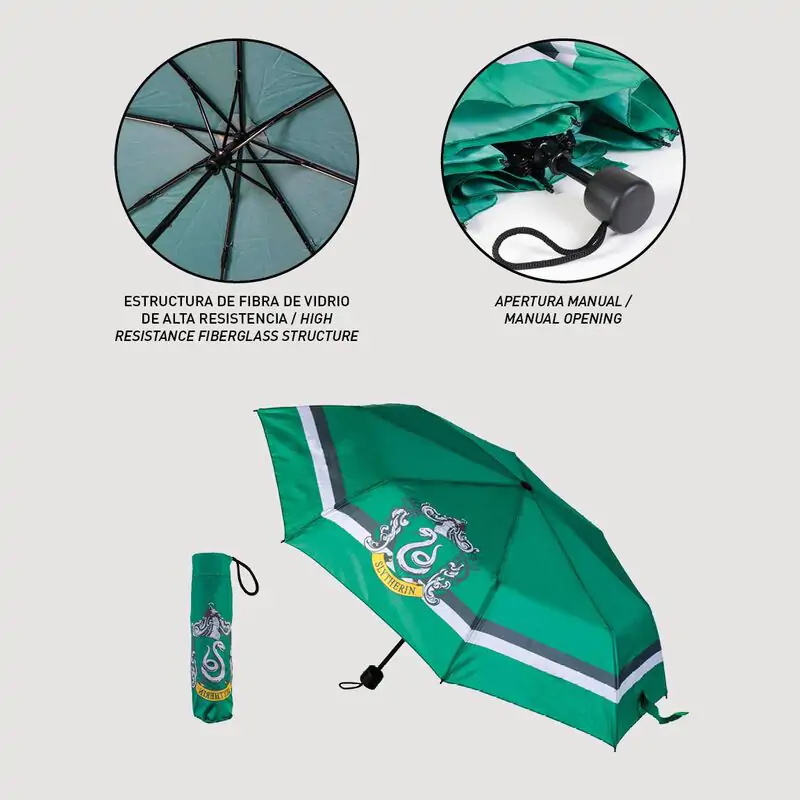 Harry Potter Slytherin umbrelă pliabilă manuală poza produsului