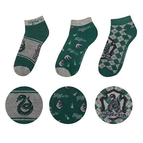 Șosete gleznă Harry Potter 3-Pack Slytherin poza produsului