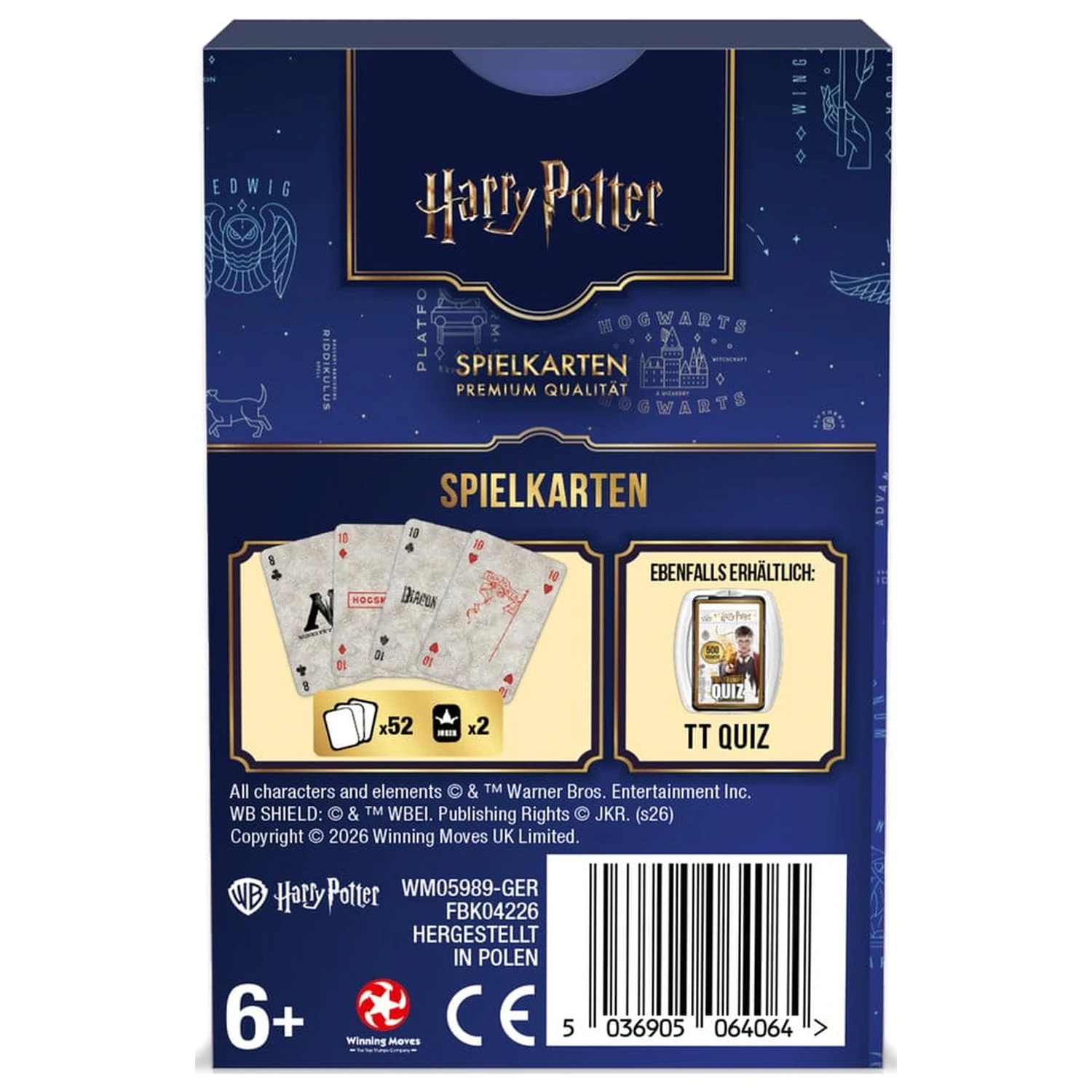 Harry Potter Cărți de joc Versiunea germană poza produsului