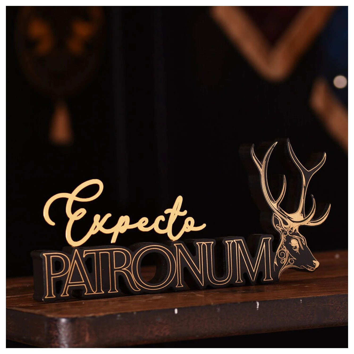 Harry Potter Patronum semn de lemn poza produsului