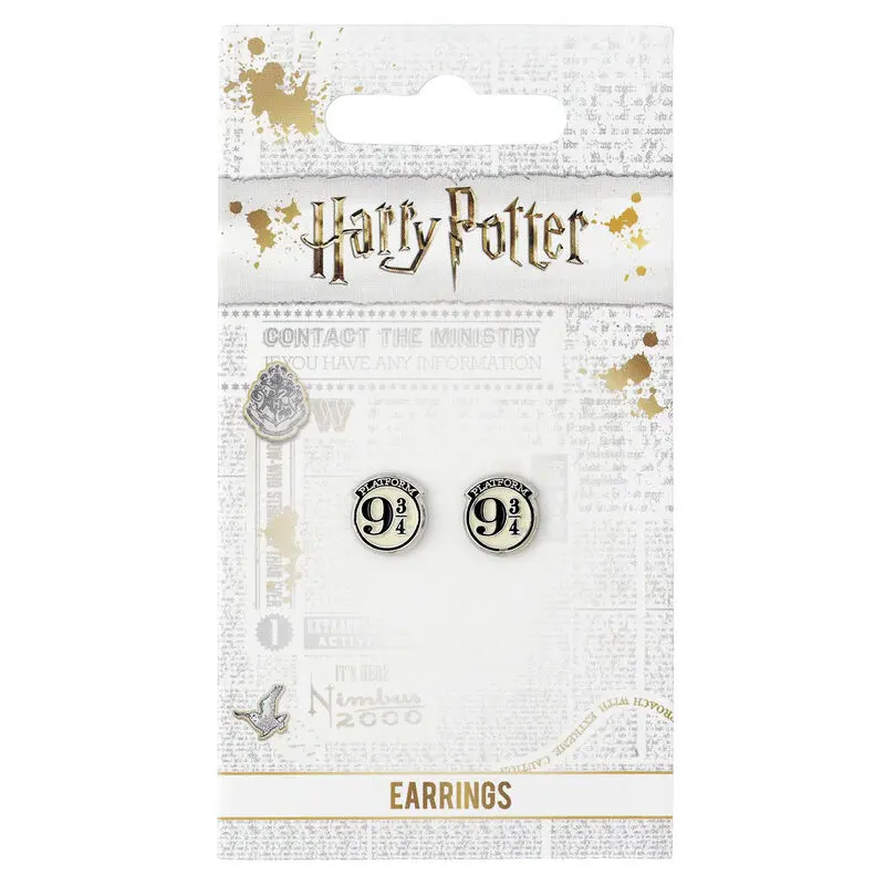 Harry Potter Platform 9 3/4 cercei stud placați cu argint poza produsului