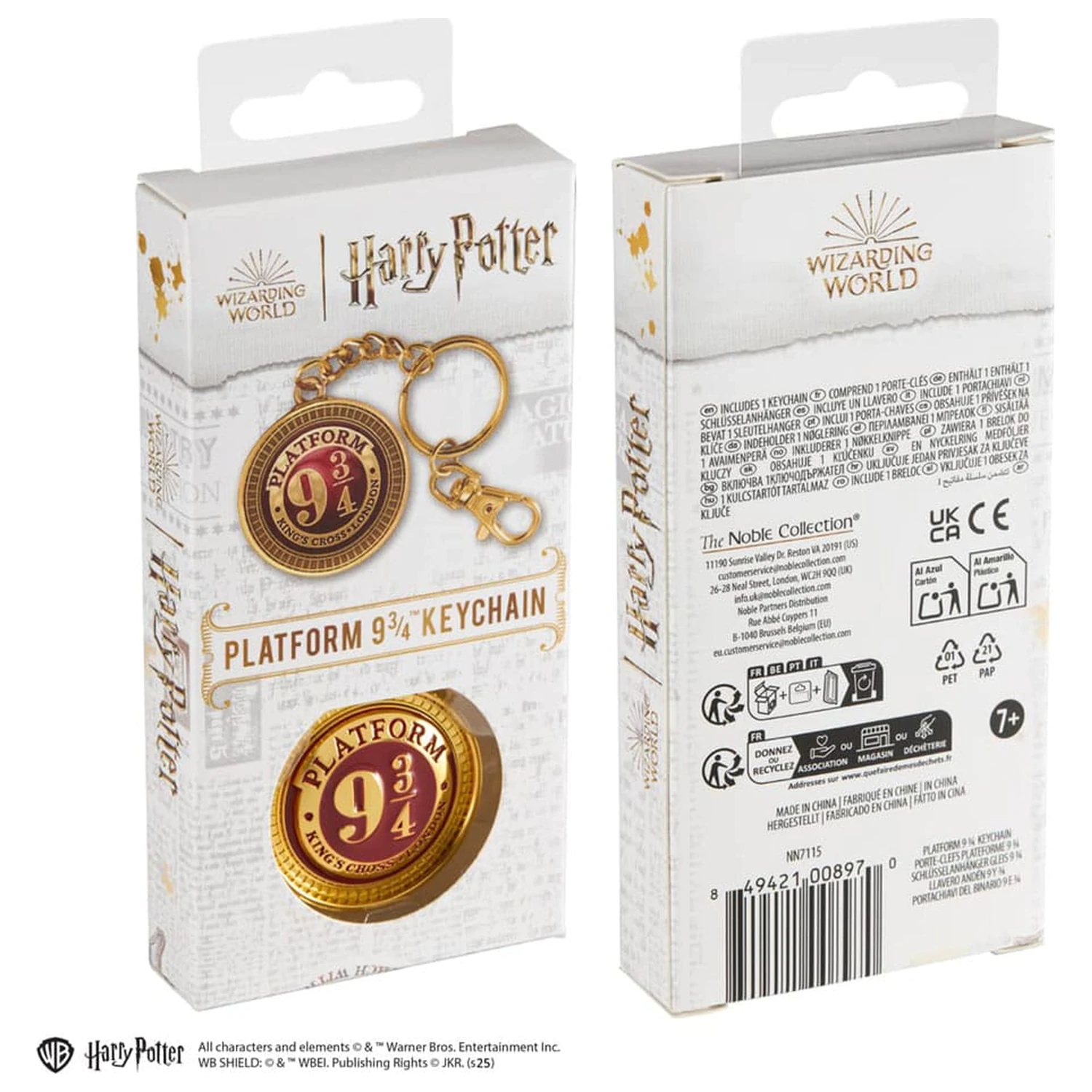 Harry Potter Breloc metalic Platform 9 3/4 poza produsului