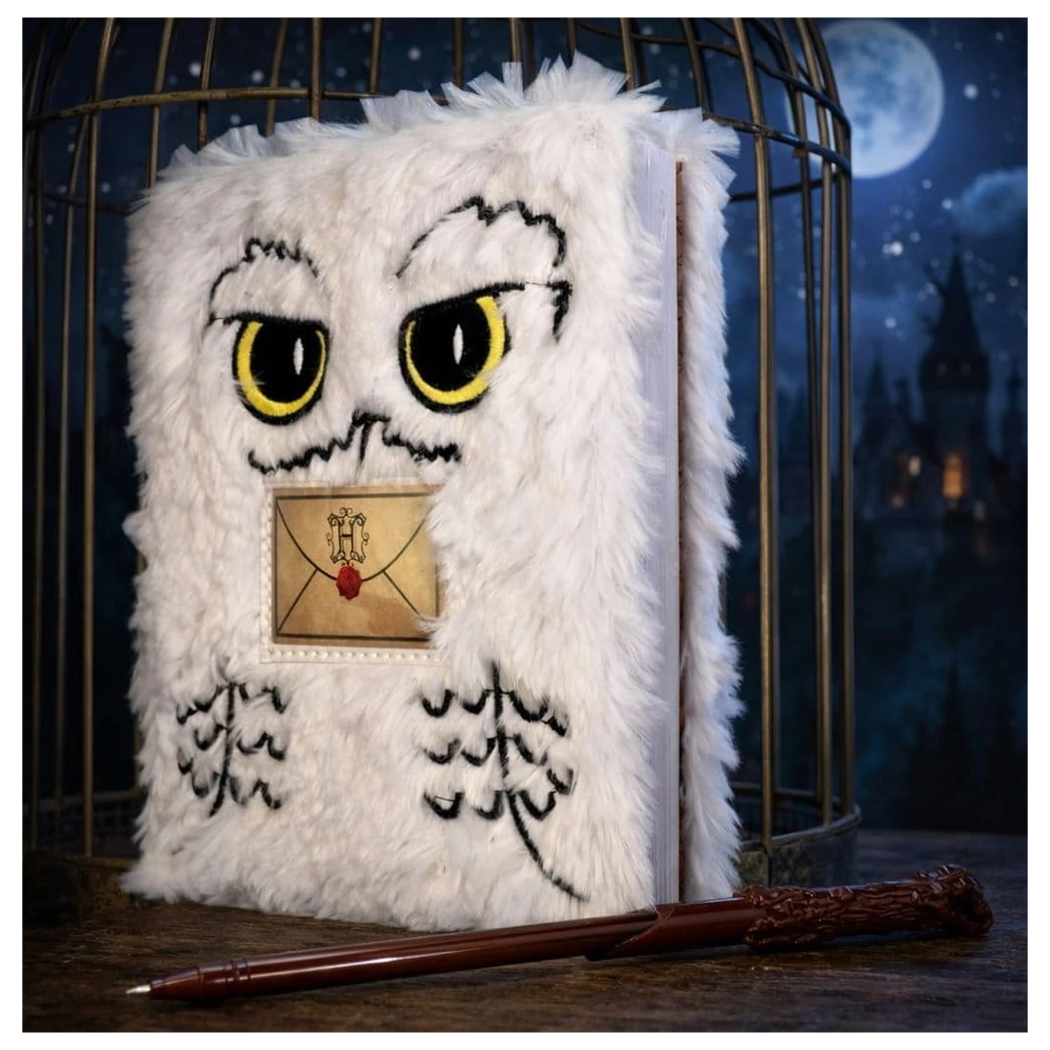 Harry Potter Set Notebook de pluș cu pix Hedwig Magical Locations poza produsului