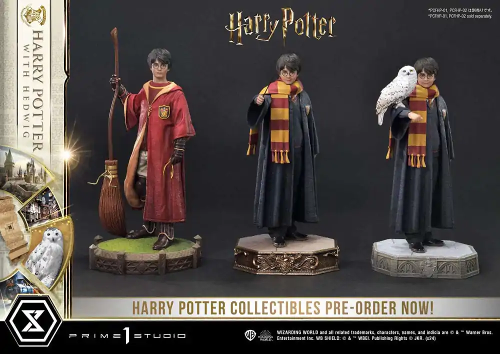 Harry Potter Prime Collectibles Statuie 1/6 Harry Potter cu Hedwig 28 cm poza produsului