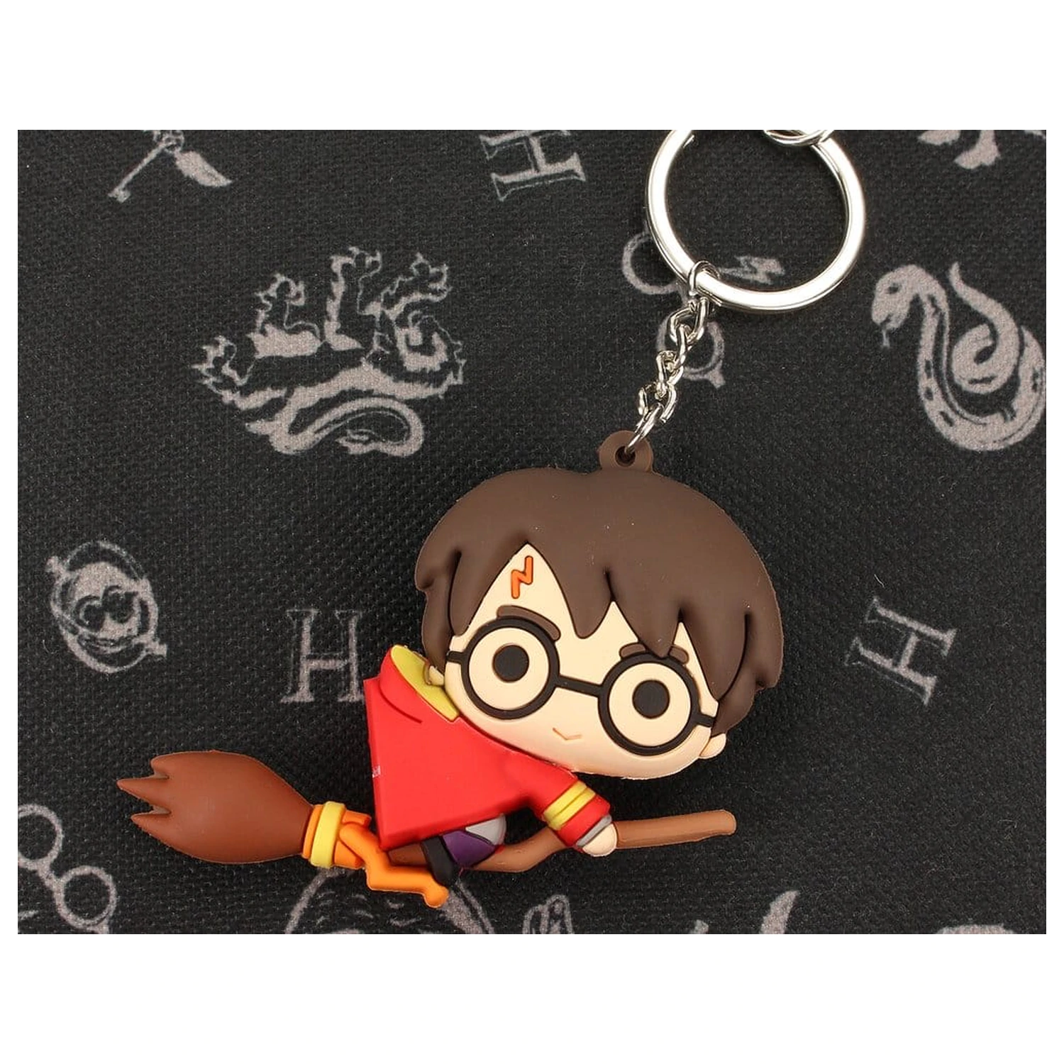 Harry Potter breloc din cauciuc Harry pe mătură 7 cm poza produsului