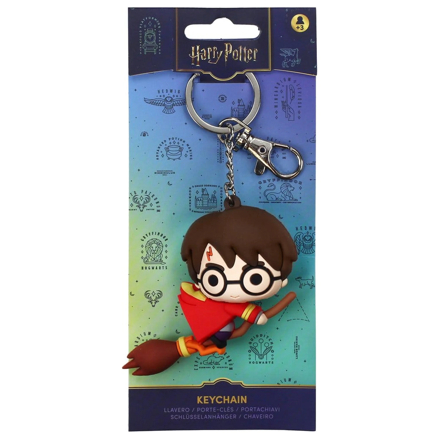 Harry Potter breloc din cauciuc Harry pe mătură 7 cm poza produsului
