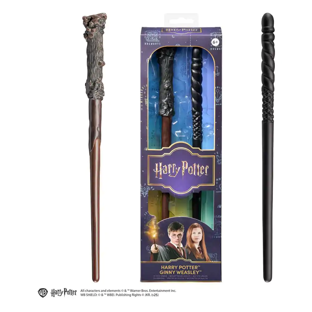 Harry Potter pachet dublu Baghete pentru joc de rol Harry Potter &amp; Ginny Weasley 30 centimetri poza produsului