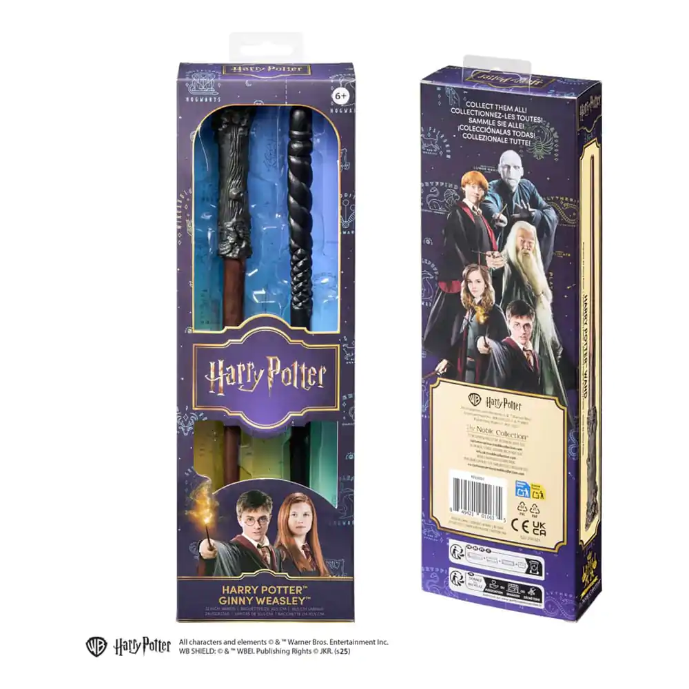 Harry Potter pachet dublu Baghete pentru joc de rol Harry Potter &amp; Ginny Weasley 30 centimetri poza produsului