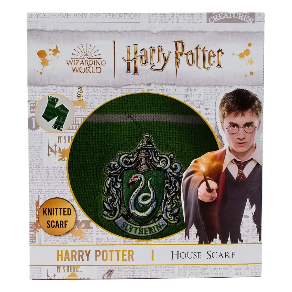 Eșarfă Harry Potter Slytherin Dungi Subțiri (Ambalată) 160 cm poza produsului