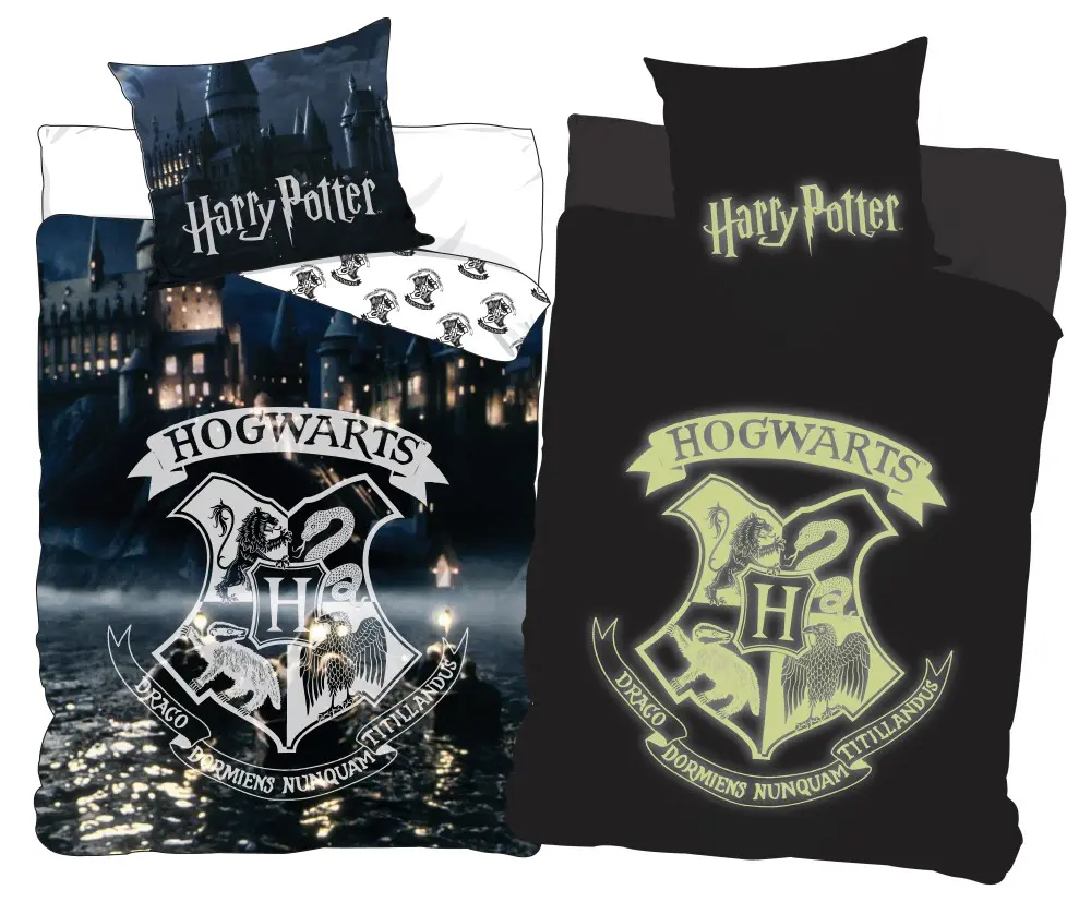 Harry Potter Husa de pilota Glow in the Dark 140x200cm, 70x90cm poza produsului
