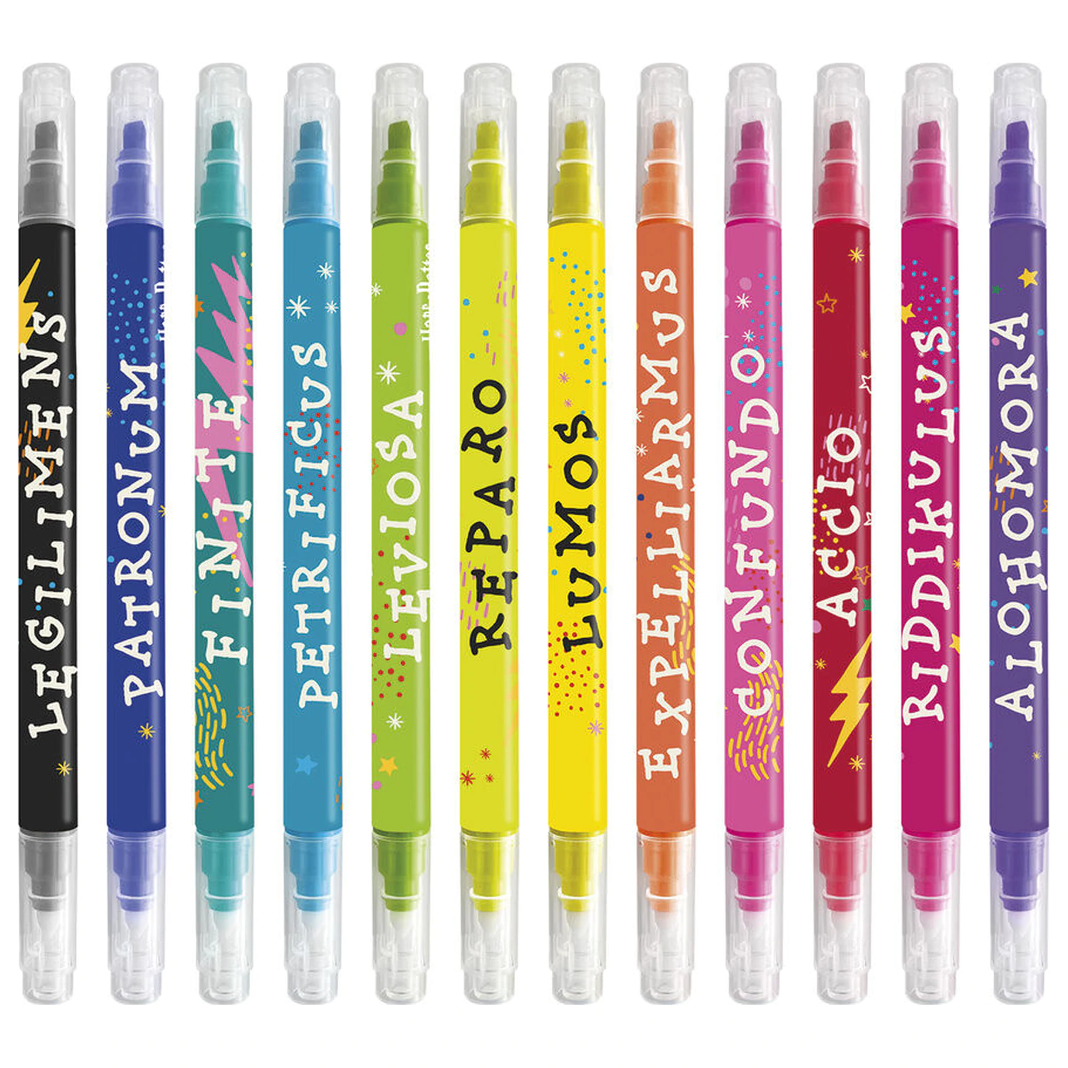 Harry Potter Spells set de 12 markere erasable poza produsului