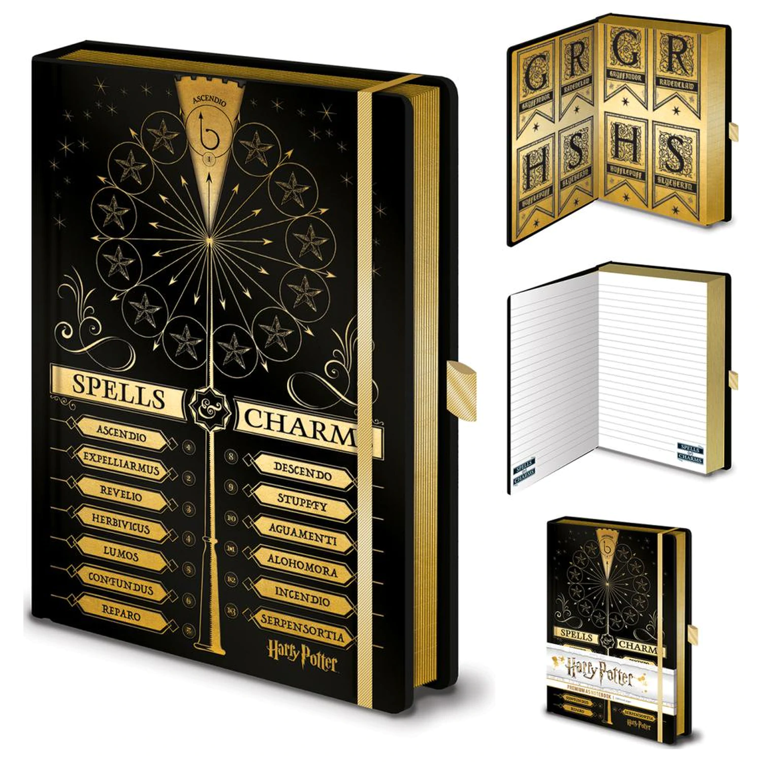 Carnet A5 cu element rotativ Harry Potter Spells & Charms poza produsului