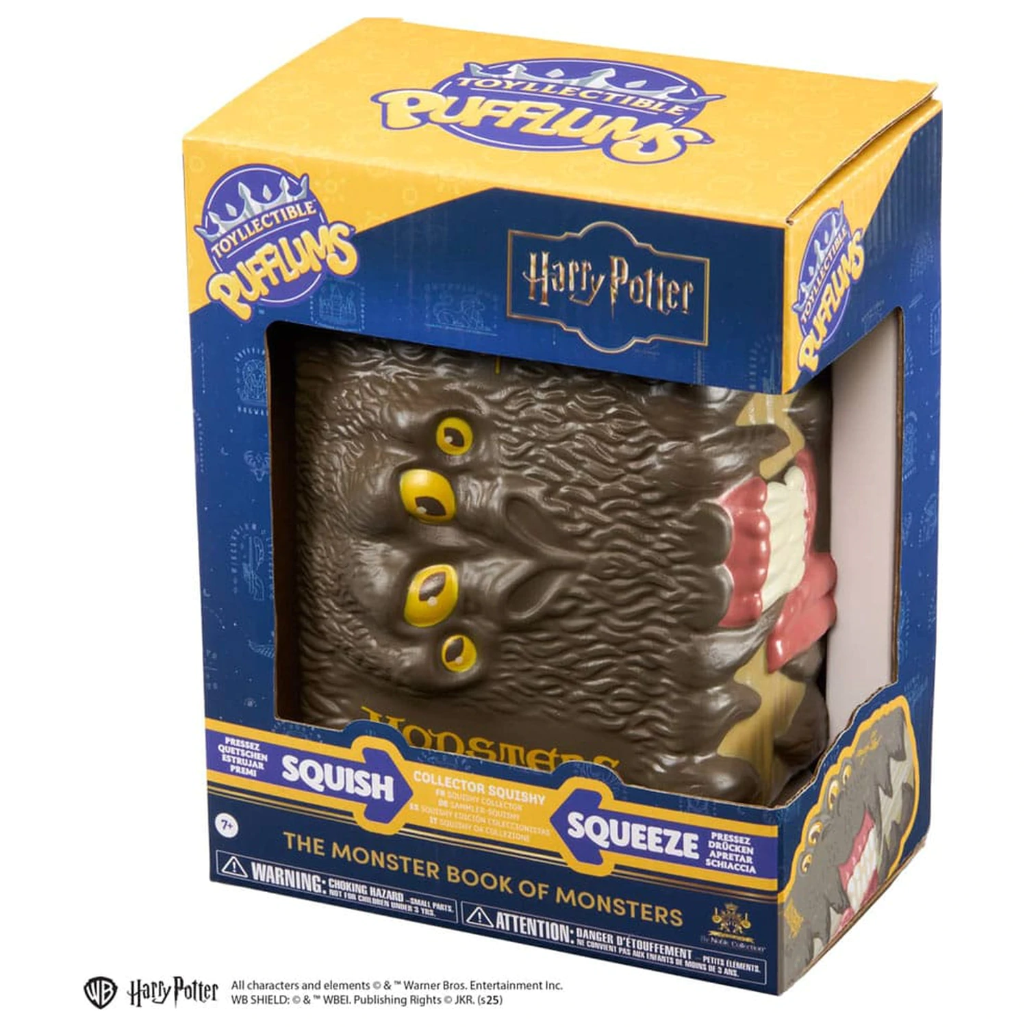 Harry Potter Squishy Pufflums The Monster Book of Monsters 15 cm poza produsului