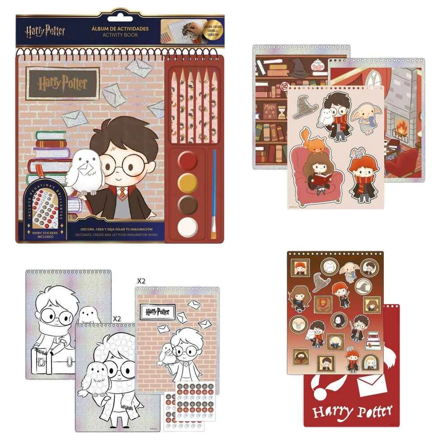 Harry Potter carte de activitati cu colorat poza produsului