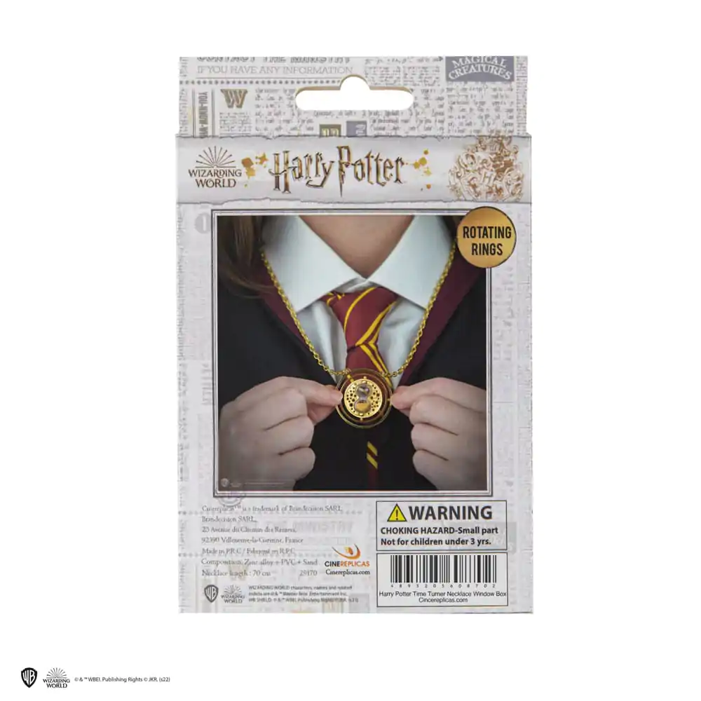 Colier Harry Potter cu pandantiv Time-Turner cu cutie cadou poza produsului