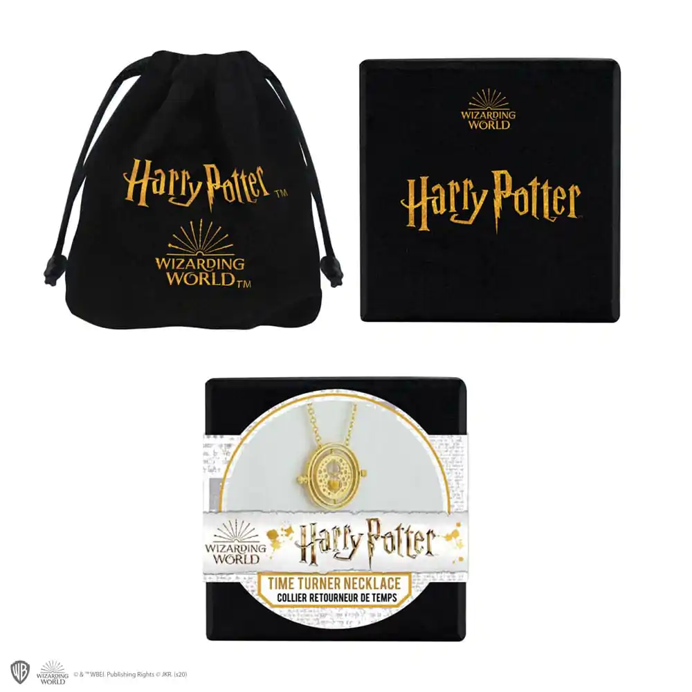 Colier Harry Potter cu pandantiv Time-Turner cu cutie cadou poza produsului