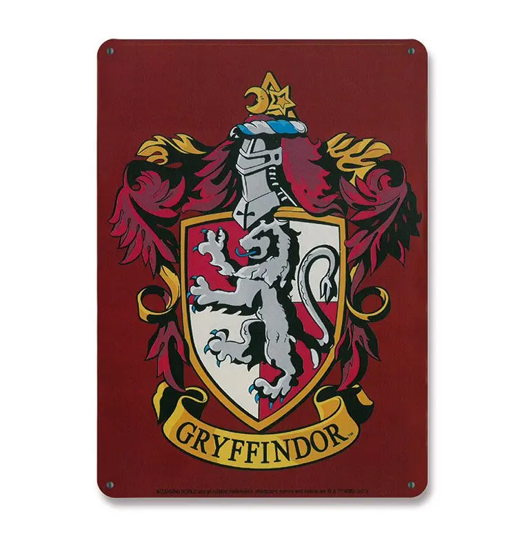 Harry Potter Tablă Metalică Gryffindor 15 x 21 cm poza produsului