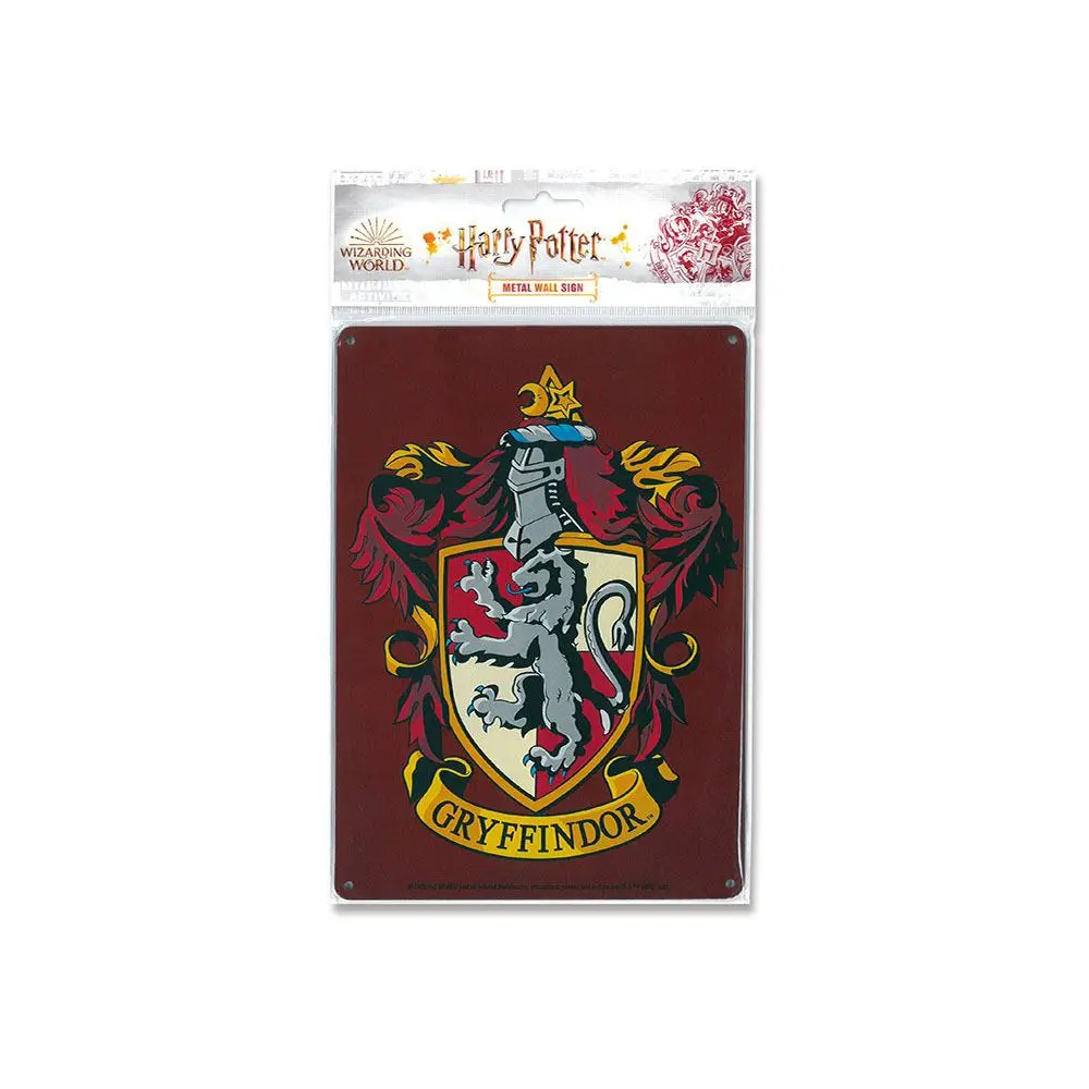 Harry Potter Tablă Metalică Gryffindor 15 x 21 cm poza produsului