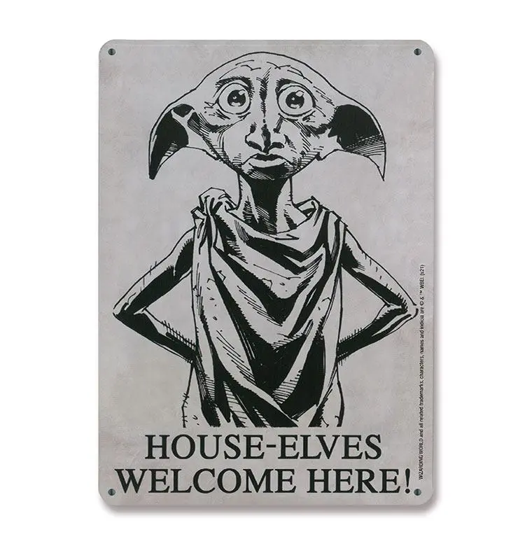 Harry Potter Placă Metalică House-Elves 15 x 21 cm poza produsului