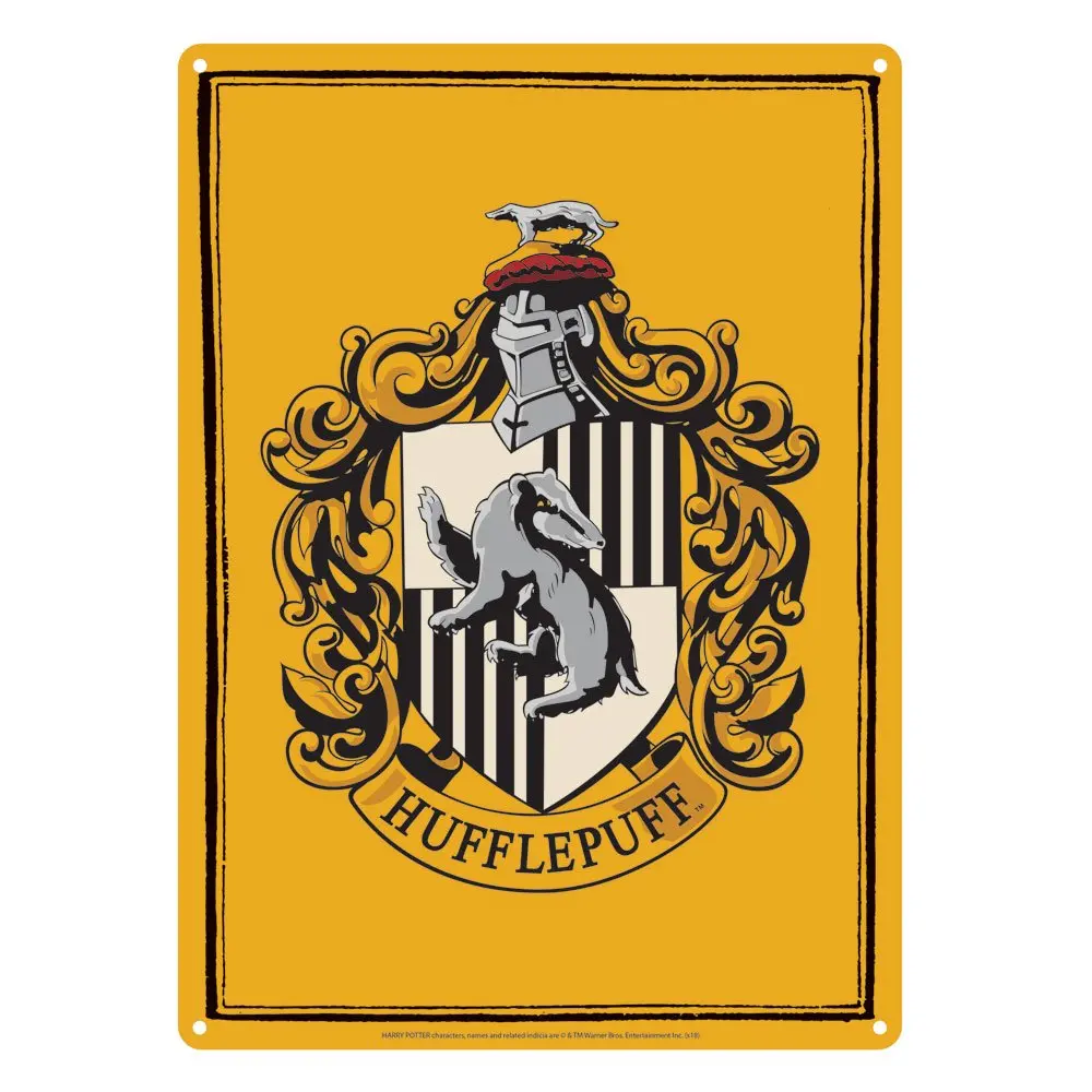 Harry Potter Placă Metalică Hufflepuff 21 x 15 cm poza produsului