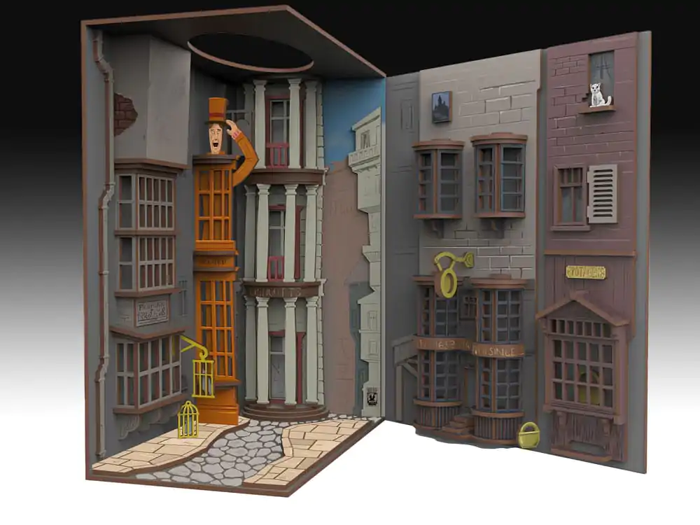 Harry Potter Tiny Adventures Colț de Carte Mini Diorama Aleea Diagon 23 cm poza produsului