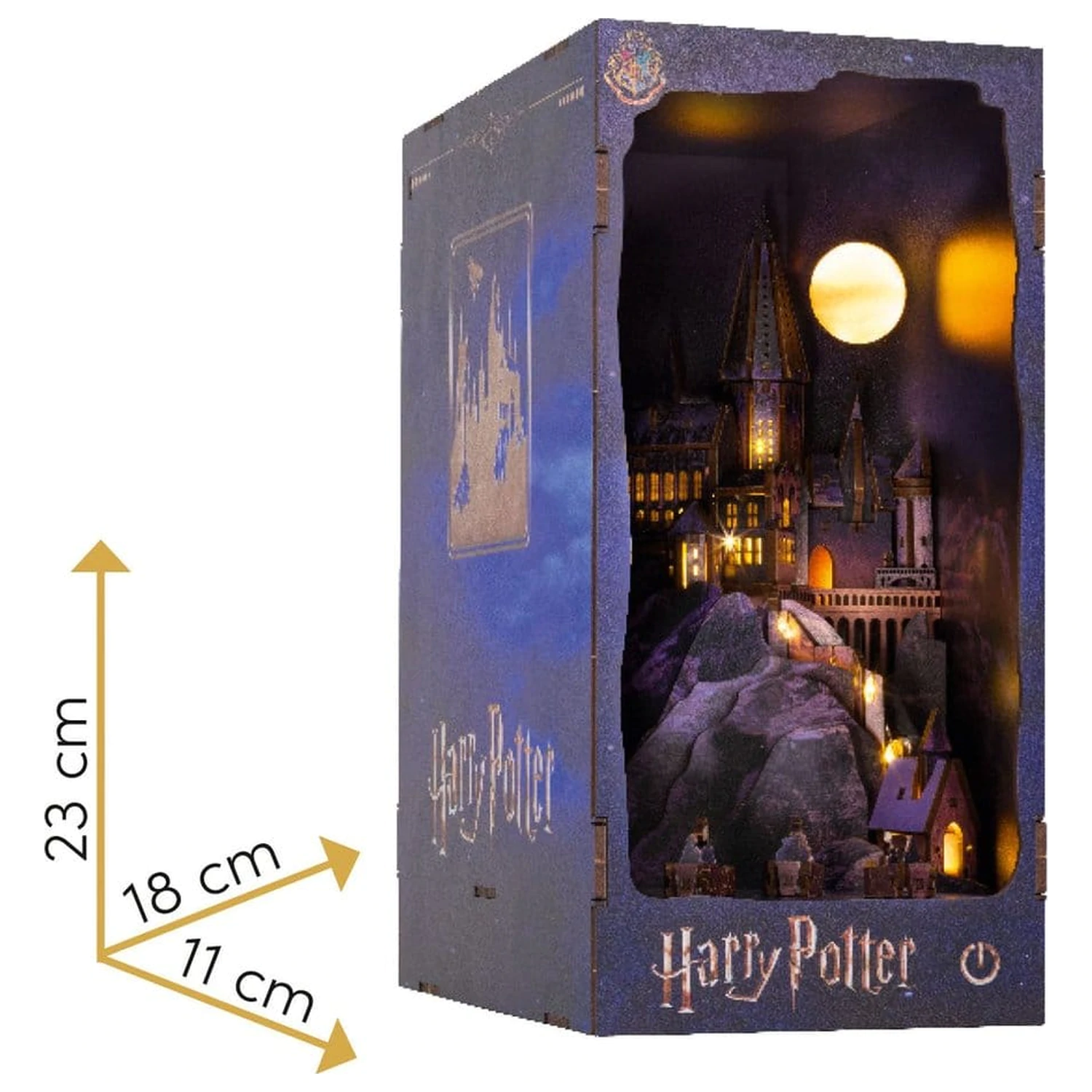 Harry Potter Tiny Adventures Book Nook Mini Diorama Hogwarts Castle 18 cm poza produsului