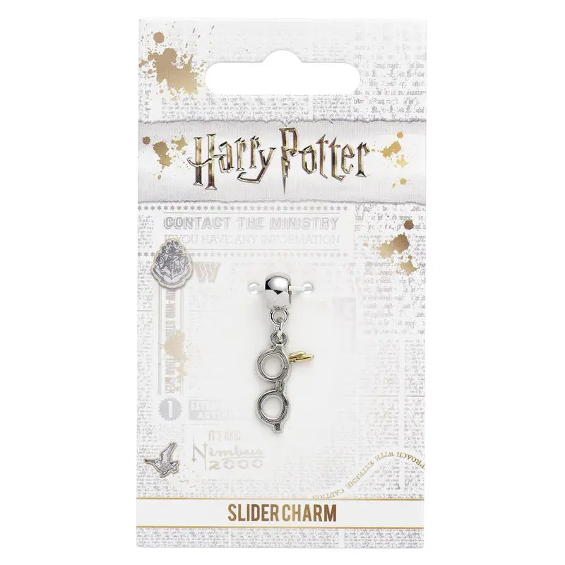 Harry Potter Charm Fulger cu Ochelari (placat cu argint) poza produsului