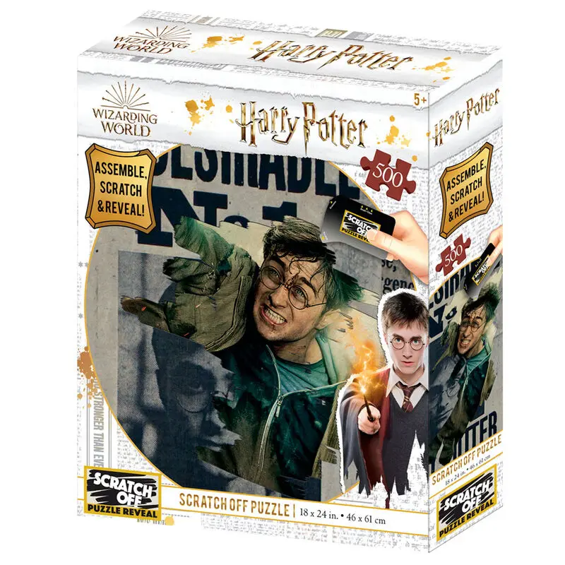 Harry Potter Wanted Scratch Off puzzle 500 piese poza produsului