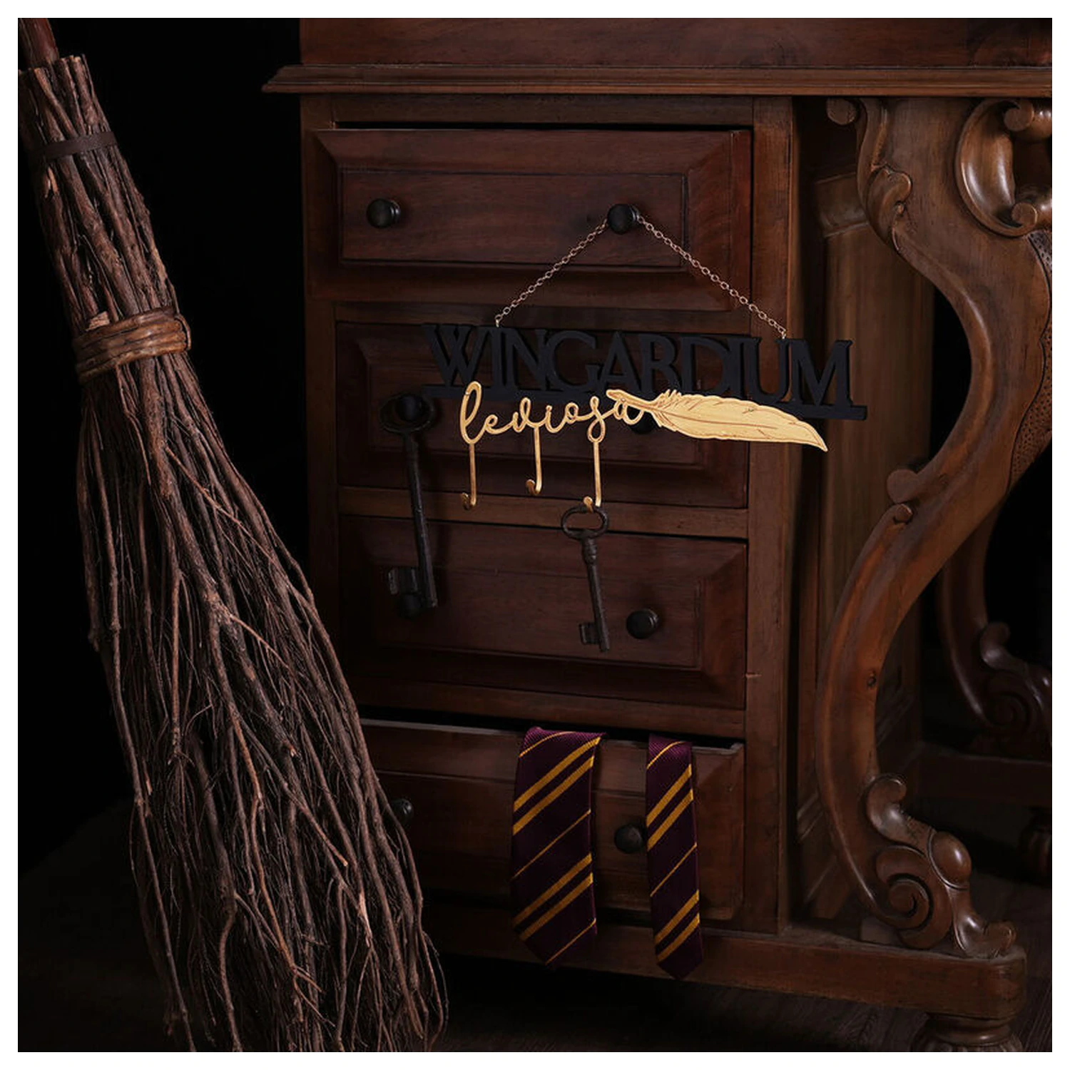 Harry Potter Wingardium semn decorativ de lemn poza produsului