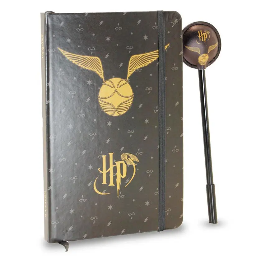 Set cadou Notebook Harry Potter cu pix Golden Snitch poza produsului